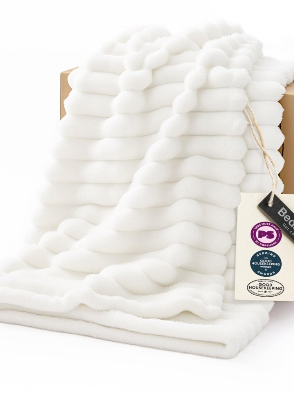 Soft Cozy Throw Blanket for Couch Decor Gift Off White 50"x70"
